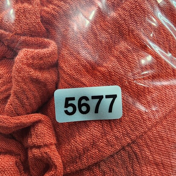 Women's Orange Chico's Blouse Top Cold Shoulder 3/4 Sleeve Round Neck Size 3 - Picture 12 of 12